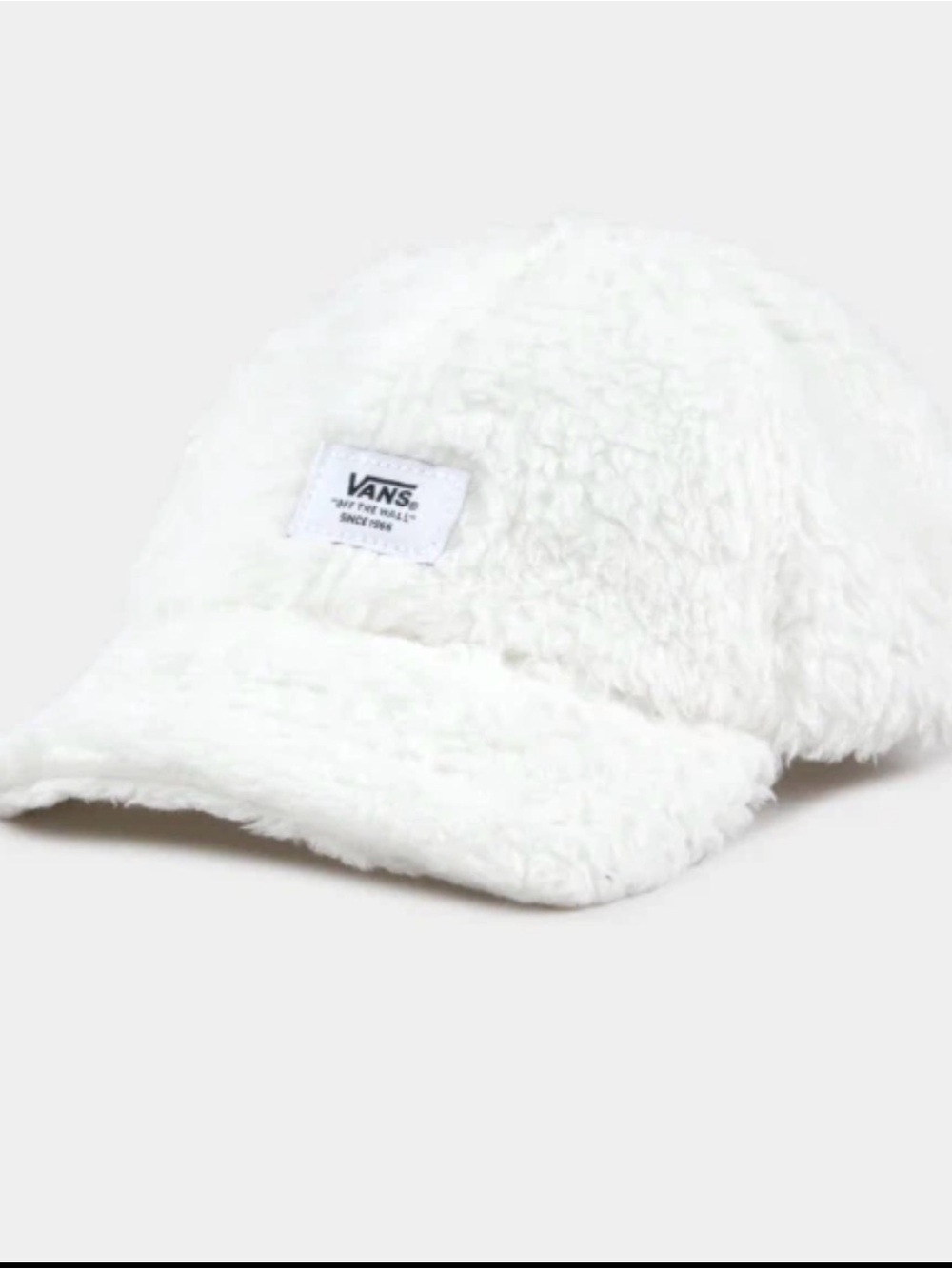 NWT Vans White Sherpa Delin Baseball Hat